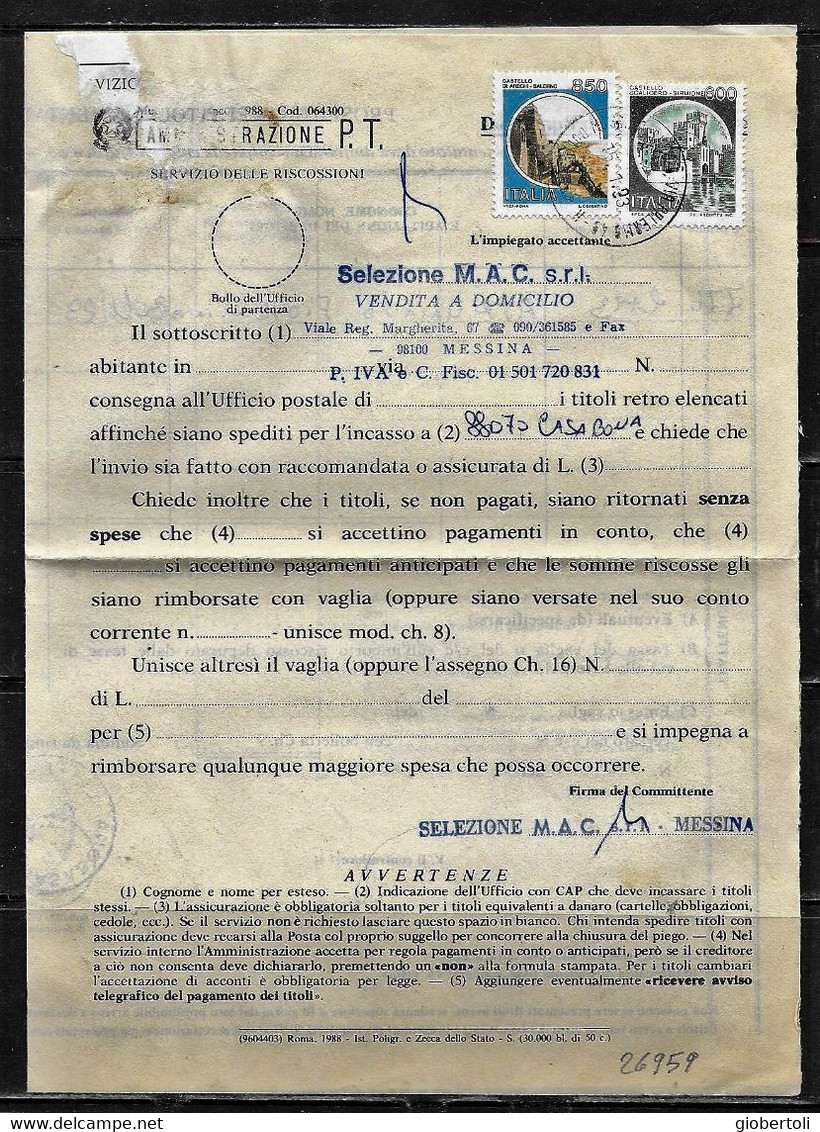 Italia/Italy/Italie: Lotto Di 6 Documenti Postali, Lot Of 6 Postal Documents. Loto Di 6 Documents Postaux - Lotti E Collezioni