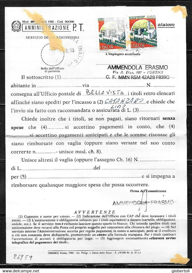 Italia/Italy/Italie: Lotto Di 6 Documenti Postali, Lot Of 6 Postal Documents. Loto Di 6 Documents Postaux - Lotti E Collezioni