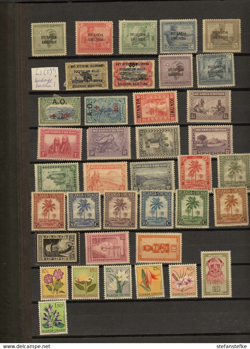 Ruanda - Urundi Collection * MH   (zie  Scan) Some High Values 59 34 - Collections