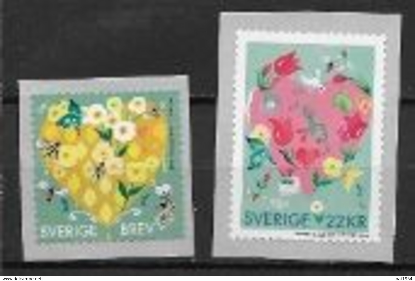 Suède 2020 N°3287/3288 Neufs Salutations Coeurs - Unused Stamps