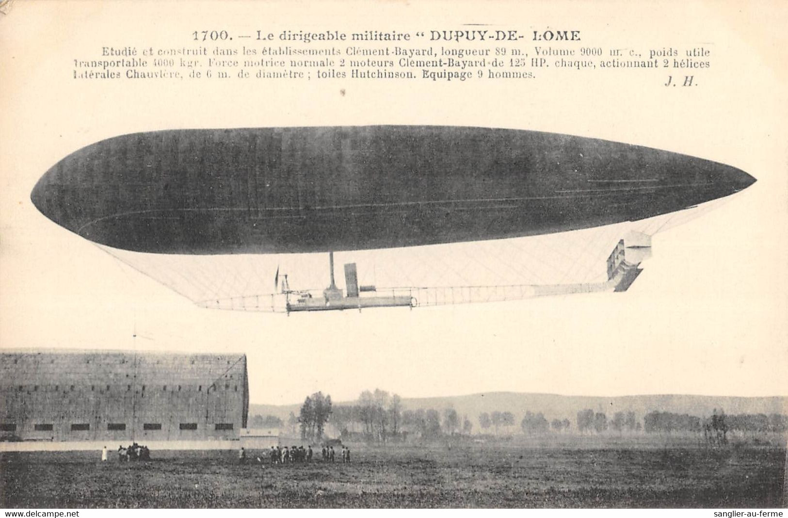 CPA AVIATION LE DIRIGEABLE MILITAIRE DUPUY DE LOME - Zeppeline