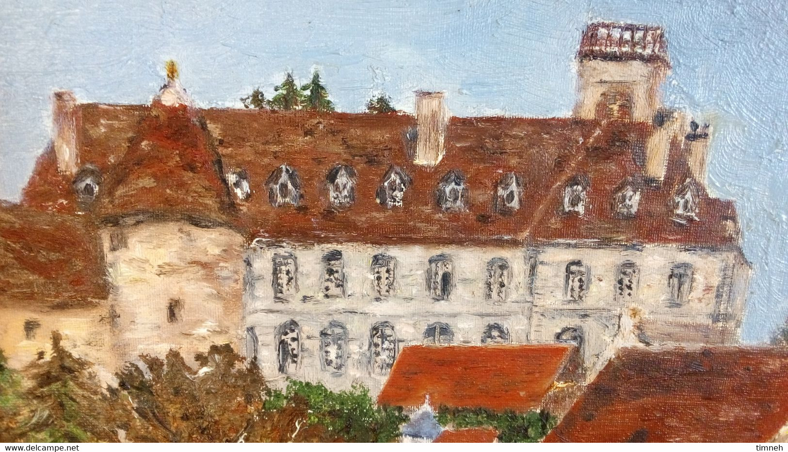 CORBIGNY - ABBAYE SAINT LEONARD - Signé - 1924 - 46cmx33cm - HUILE Toile & Carton Sans Cadre ENCADREMENT GUYONNET NEVERS - Huiles