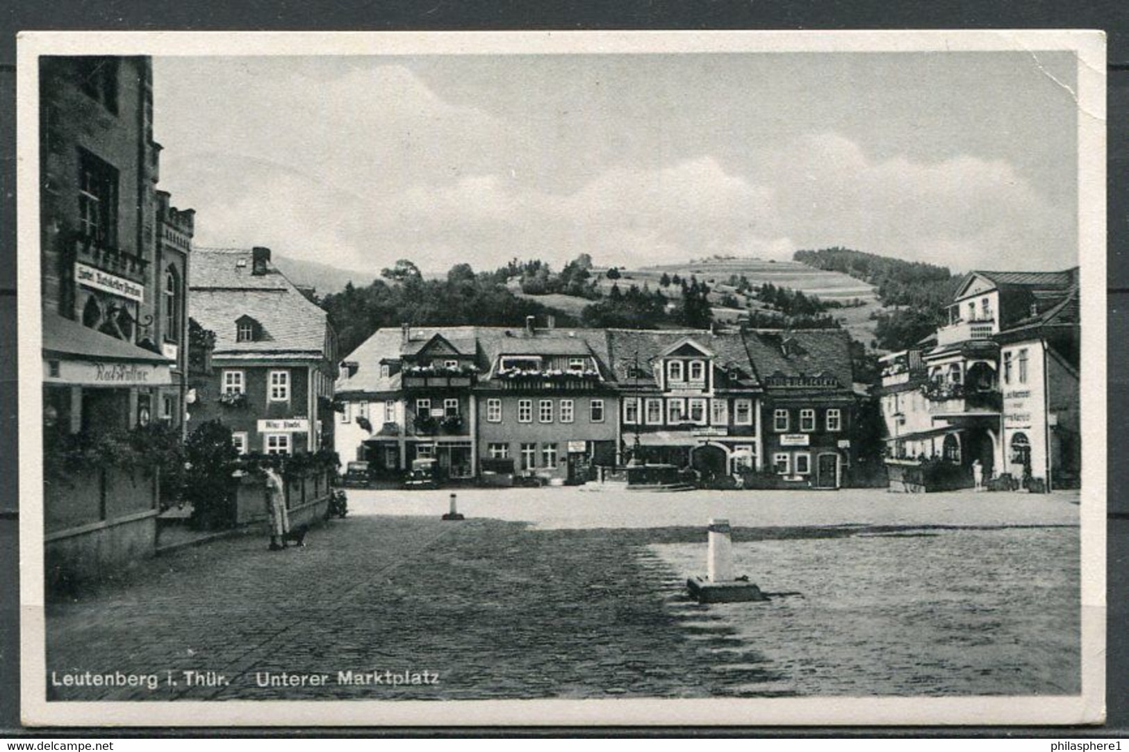 (04629) Leutenberg I. Thür.  Unterer Marktplatz - Gel. 1940 - Leutenberg