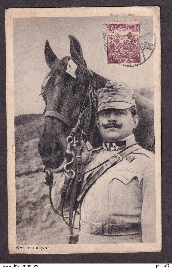 Slovenia - Postcard With Image Of Hungarian Home Guard Sent From Eger To Donja Lendava 12.11.1920. Arrival Donja Lendava - Slovénie