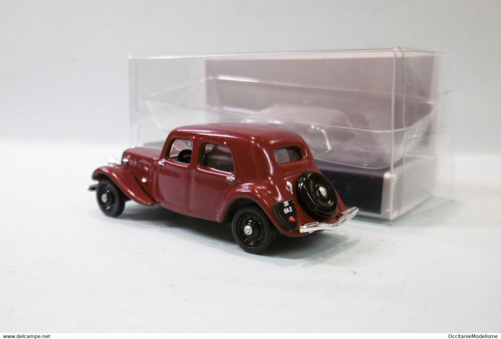 Norev - CITROEN TRACTION 11 AL 1938 Bordeaux Réf. 153008 Neuf NBO HO 1/87 - Strassenfahrzeuge