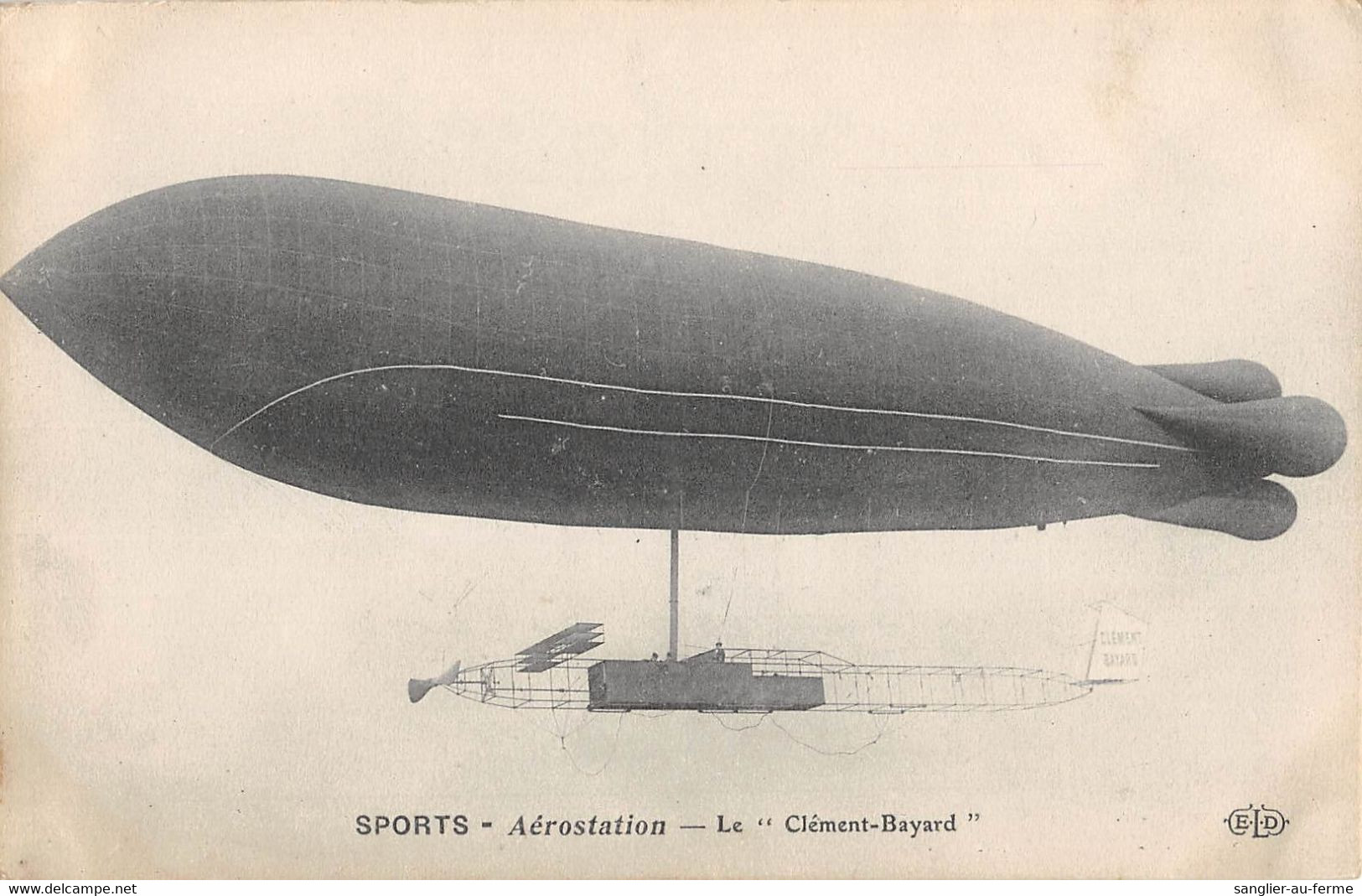 CPA AVIATION SPORTS AEROSTATION LE CLEMENT BAYARD - Zeppeline