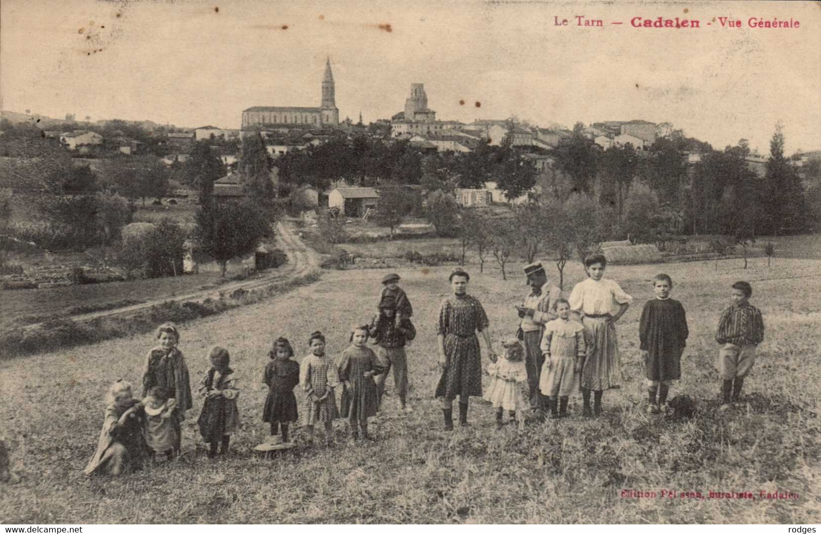 Dep 81 , Cpa CADALEN , Vue Générale  (445,Val) - Cadalen