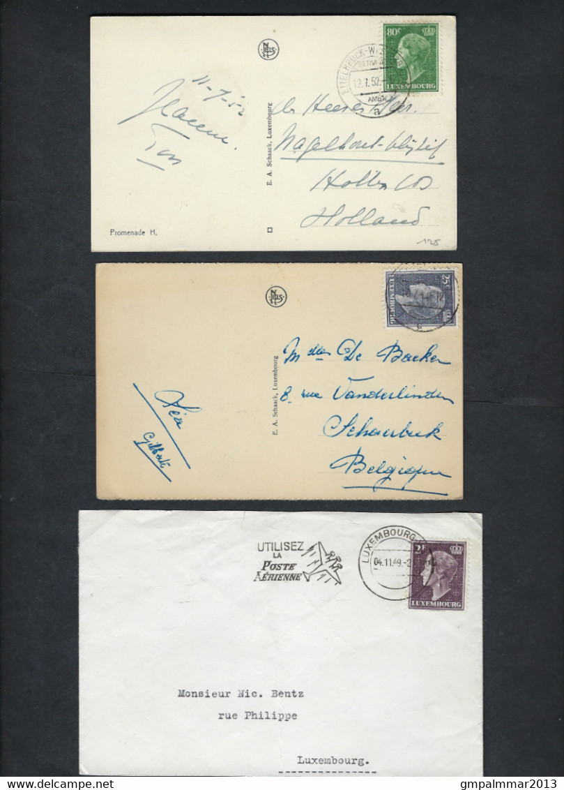 3 Documents CHARLOTTE  ; état + Details Voir 2 Scans ! LOT 324 - 1948-58 Charlotte Left-hand Side