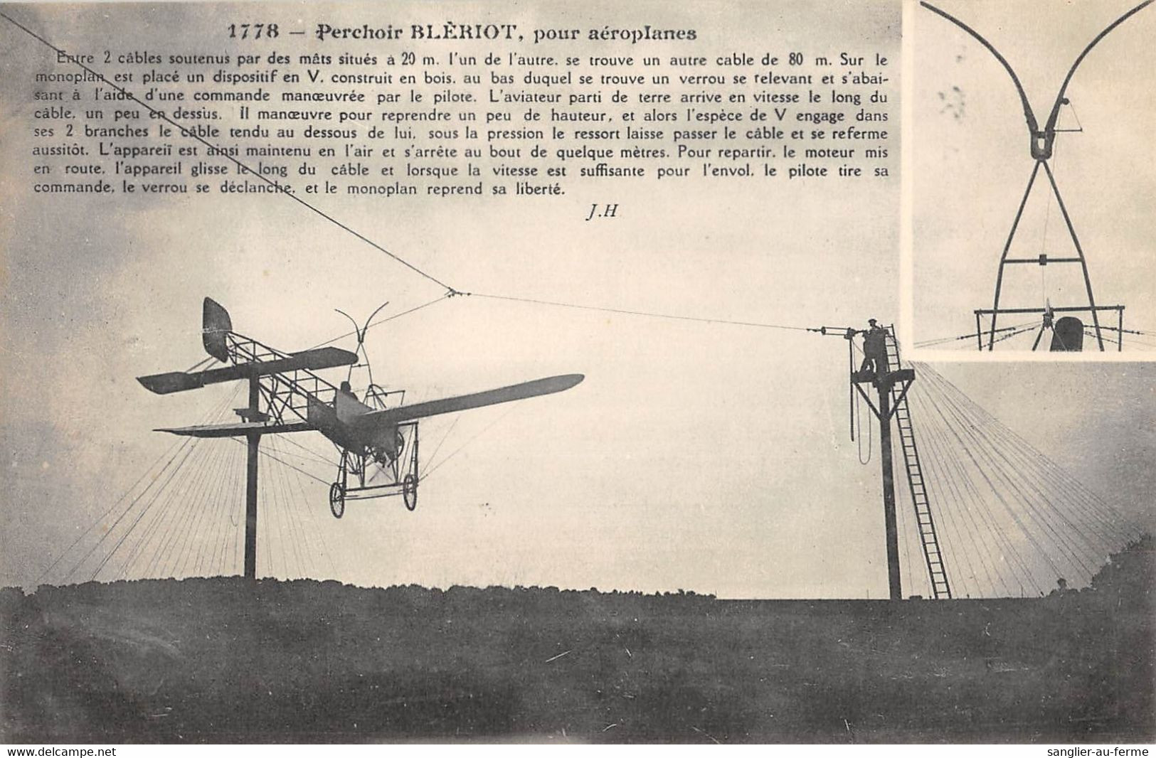 CPA AVIATION PERCHOIR BLERIOT POUR AEROPLANES - ....-1914: Voorlopers
