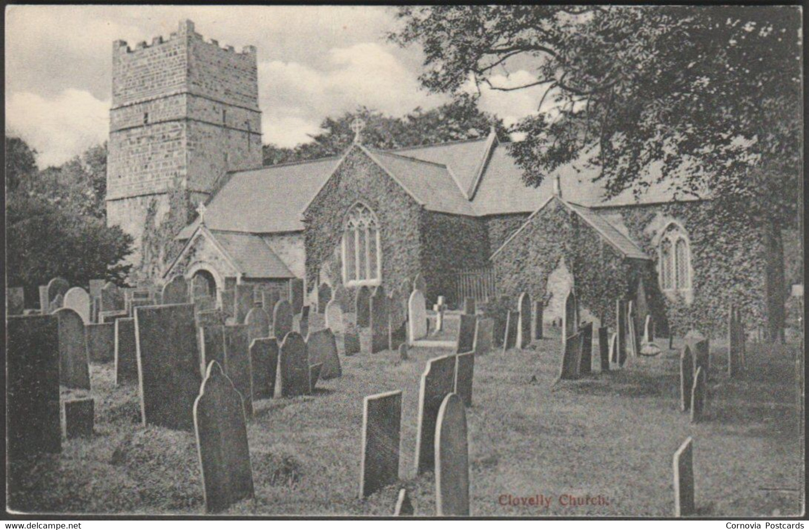 Clovelly Church, Devon, C.1905-10 - Smale Postcard - Clovelly
