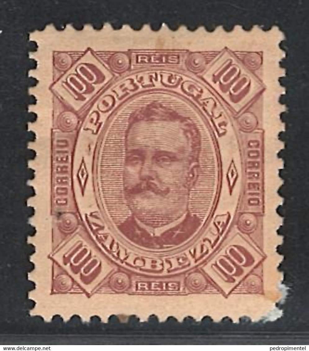 Portugal Zambezia Mozambique 1893 "D. Carlos I" 100r Condition MH OG #10 - Sambesi (Zambezi)