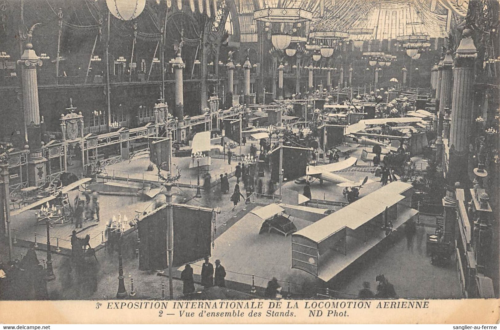 CPA AVIATION EXPOSITION INTERNATIONALE DE LOCOMOTION AERIENNE VUE D'ENSEMBLE DES STANDS - ....-1914: Précurseurs