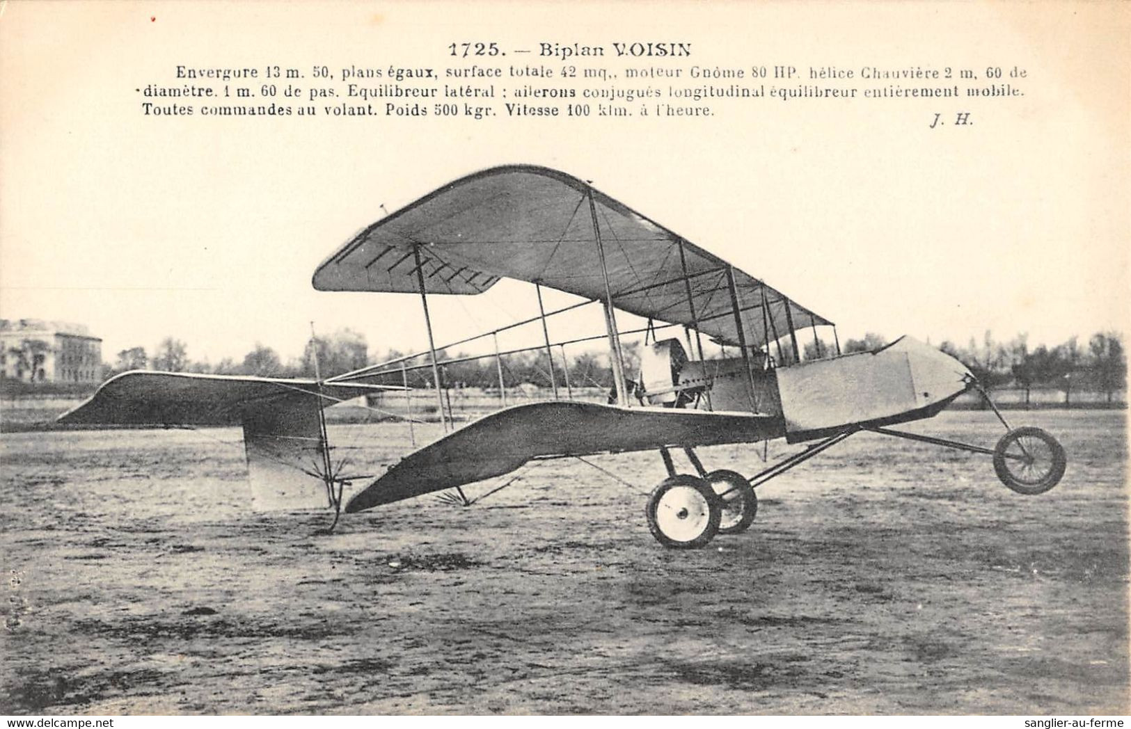 CPA AVIATION BIPLAN VOISIN - ....-1914: Précurseurs