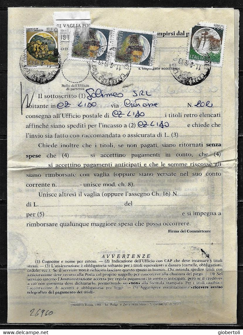 Italia/Italy/Italie: Lotto Di 6 Documenti Postali, Lot Of 6 Postal Documents. Loto Di 6 Documents Postaux - Lotti E Collezioni