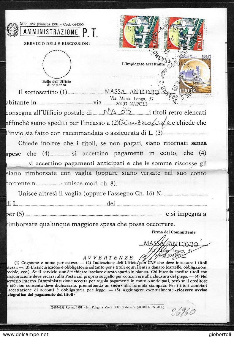 Italia/Italy/Italie: Lotto Di 6 Documenti Postali, Lot Of 6 Postal Documents. Loto Di 6 Documents Postaux - Verzamelingen