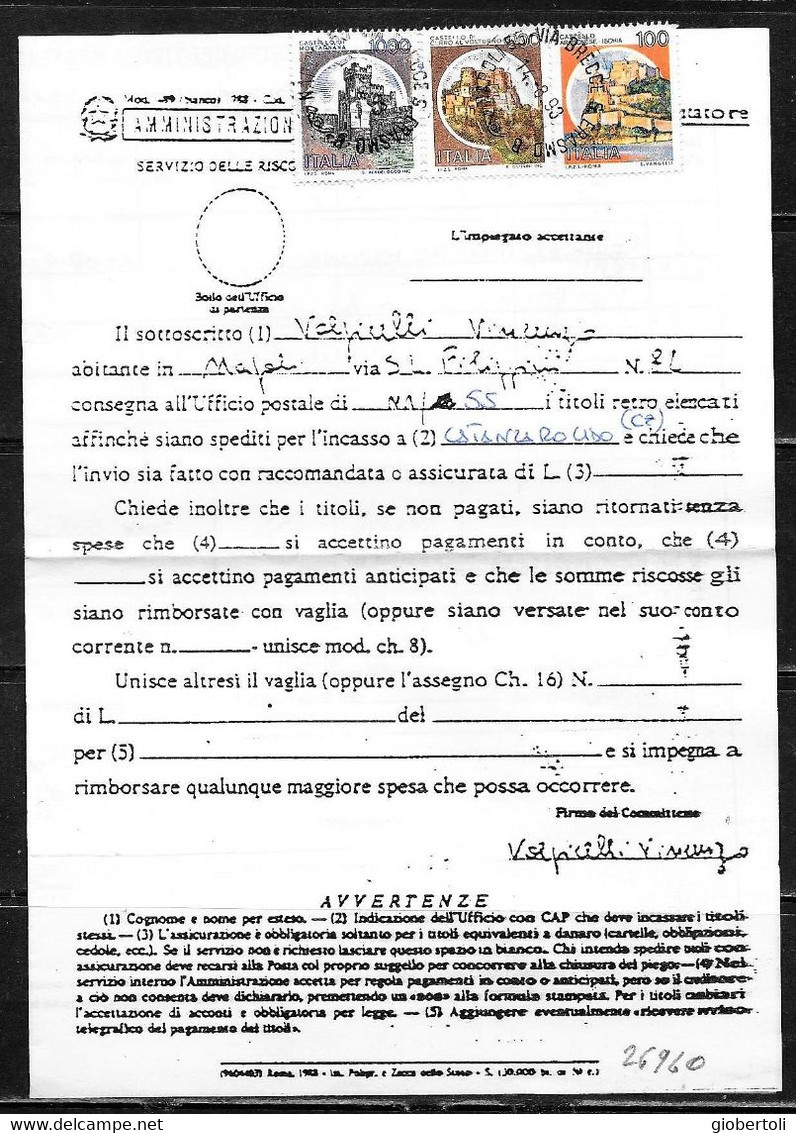 Italia/Italy/Italie: Lotto Di 6 Documenti Postali, Lot Of 6 Postal Documents. Loto Di 6 Documents Postaux - Lotti E Collezioni