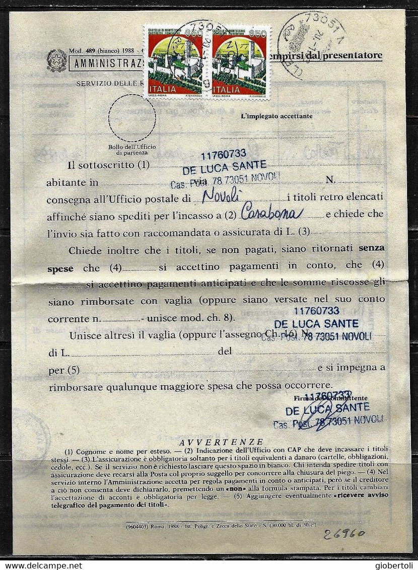 Italia/Italy/Italie: Lotto Di 6 Documenti Postali, Lot Of 6 Postal Documents. Loto Di 6 Documents Postaux - Lotti E Collezioni