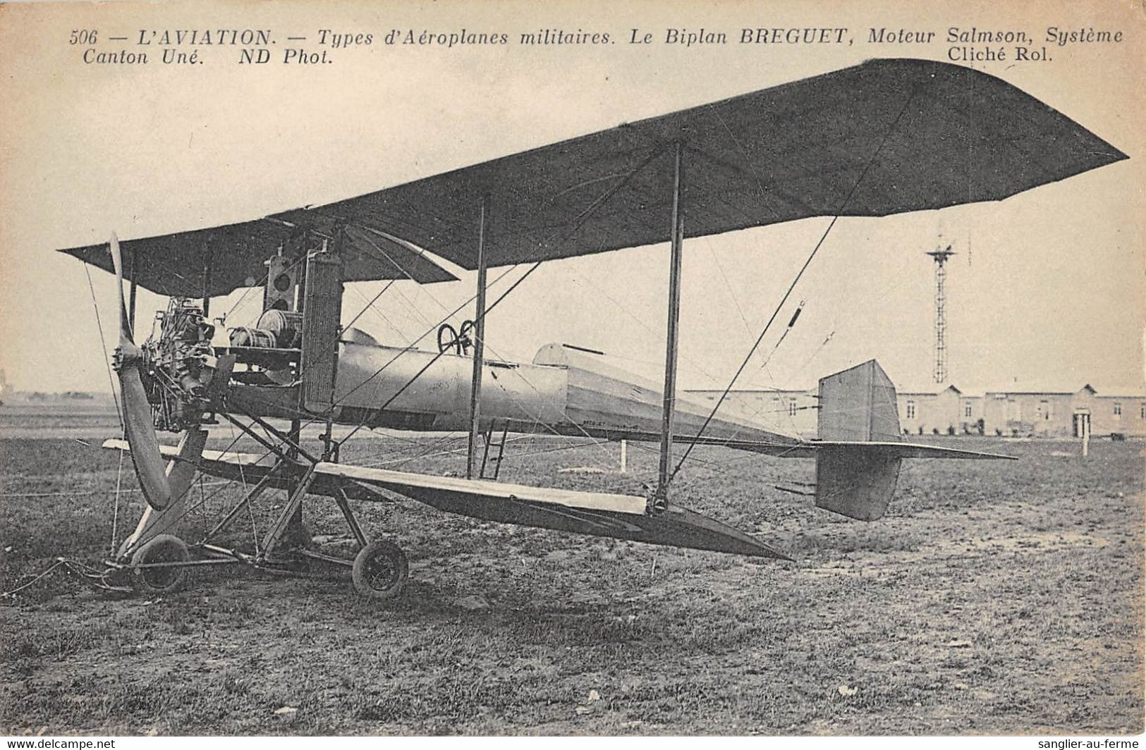 CPA AVIATION L'AVIATION TYPES D'AEROPLANES MILITAIRES LE BIPLAN BREGUET - ....-1914: Precursors