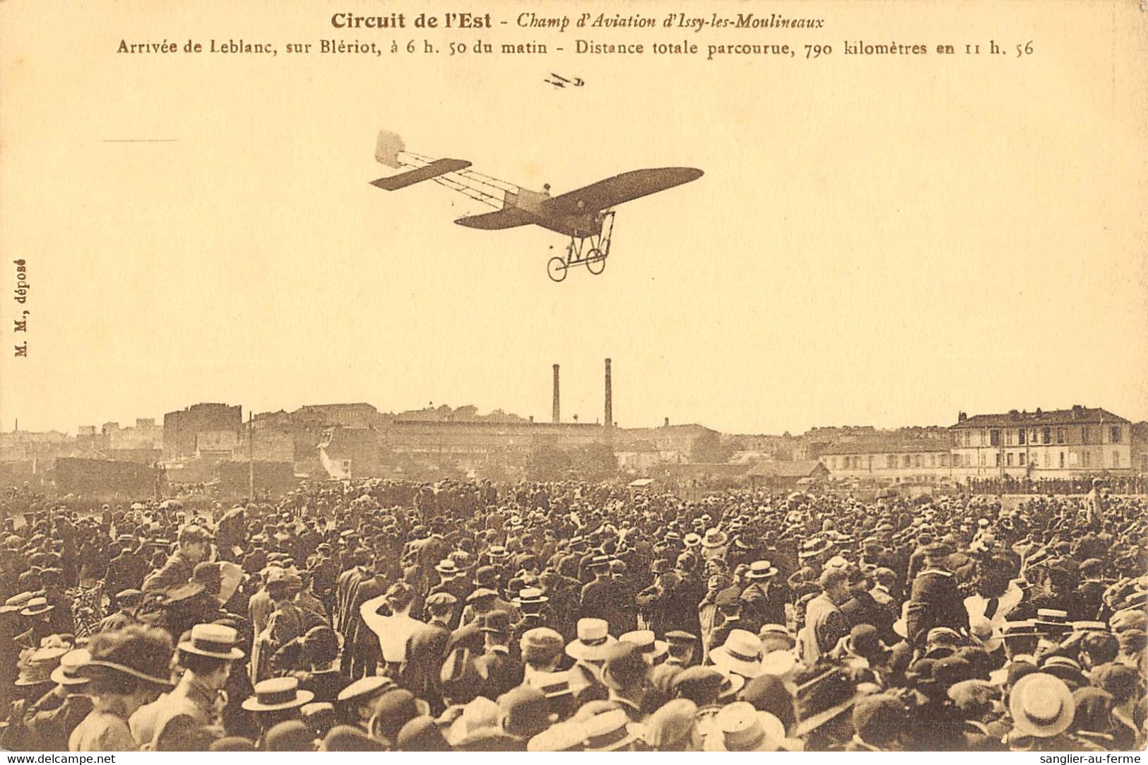 CPA AVIATION CIRCUIT DE L'EST CHAMP AVIATION ISSY LES MOULINEAUX ARRIVEE DE LEBLANC SUR BLERIOT - ....-1914: Precursori