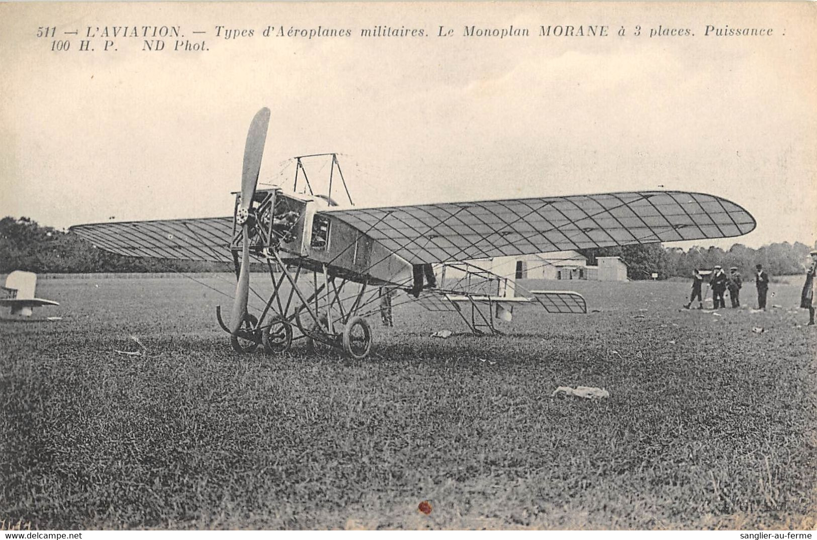 CPA AVIATION L'AVIATION TYPES D'AEROPLANES MILITAIRES LE MONOPLAN BREGUET A 3 PLACES - ....-1914: Précurseurs