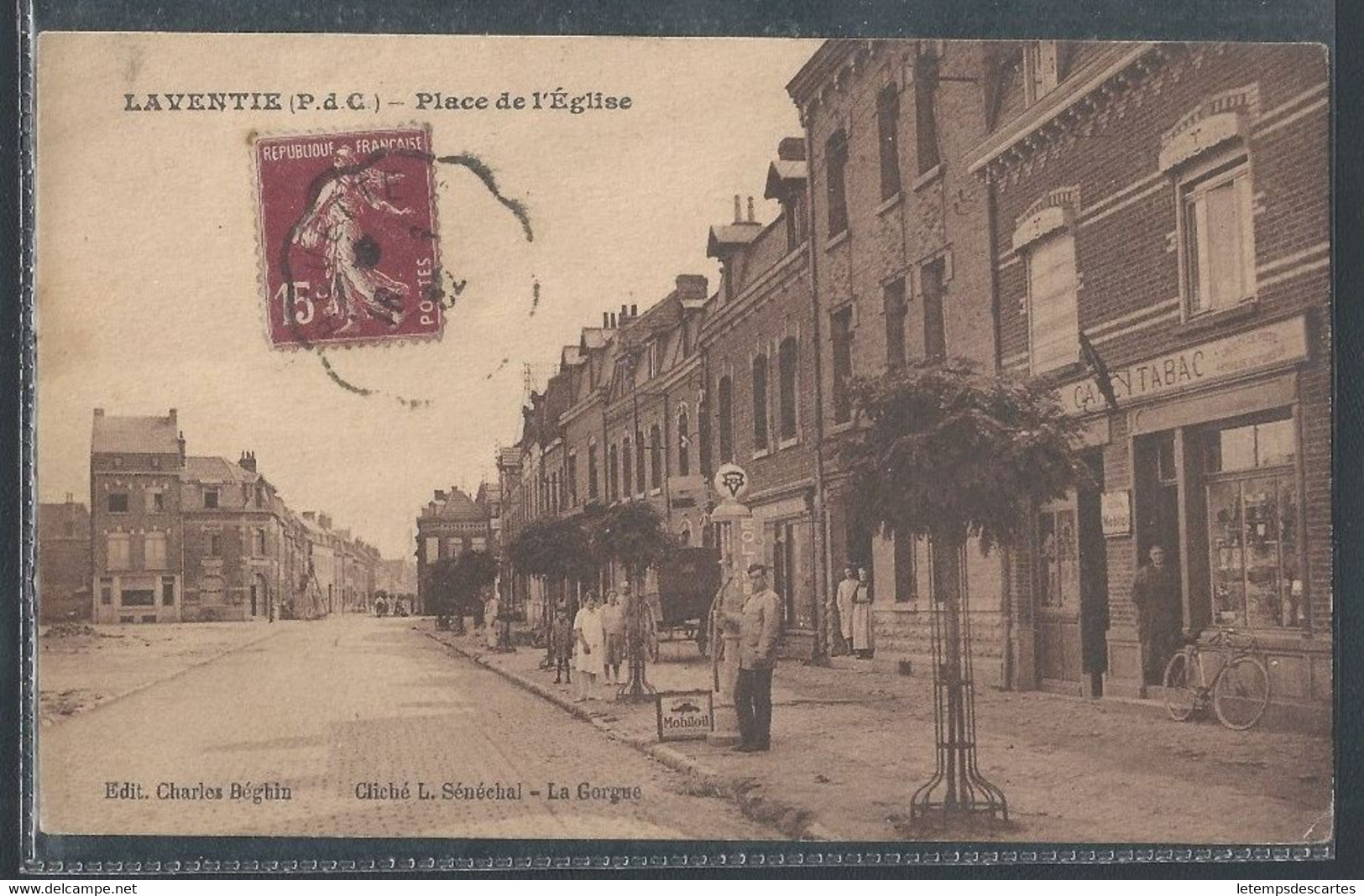 CPA 62 - Laventie, Place De L'église - Laventie