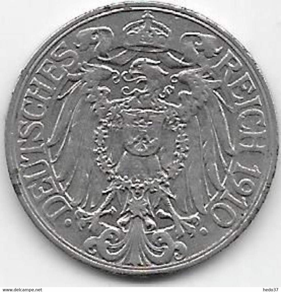 Allemagne - 25 Pfennig 1910 A - 25 Pfennig