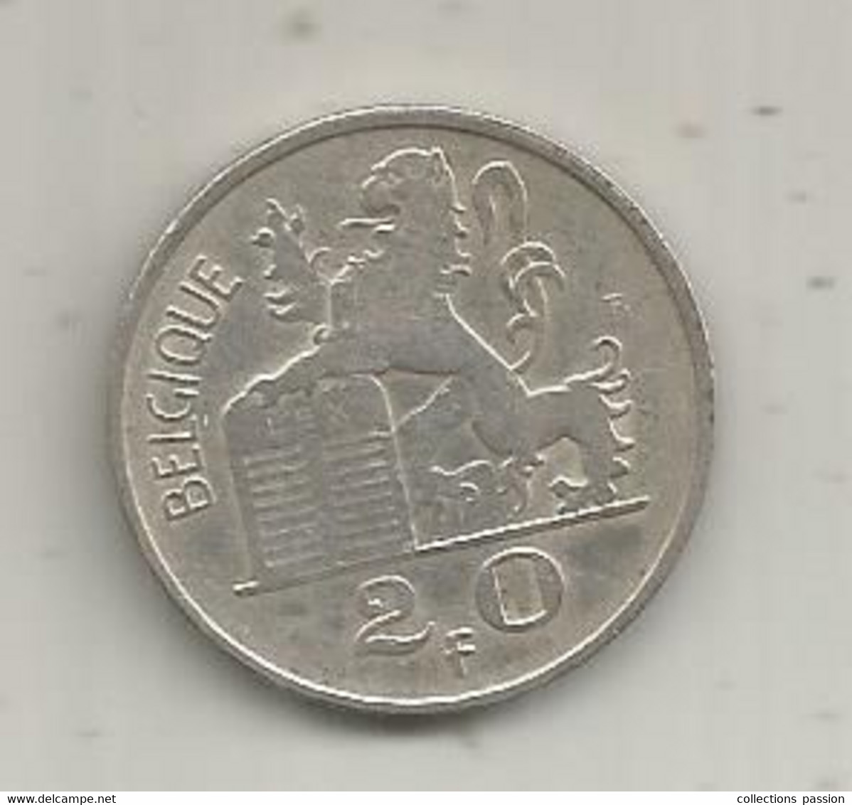 JC, Monnaie , BELGIQUE ,20 Francs , 1950 , Argent , 835/1000 , 2 Scans - 20 Franc