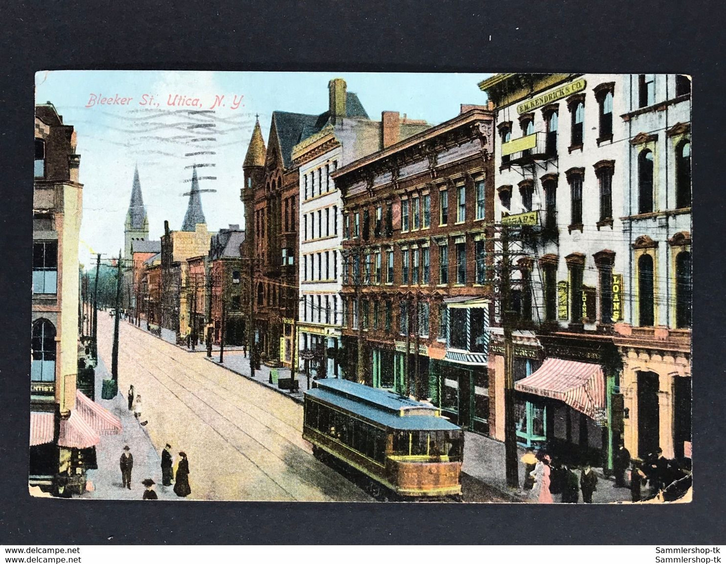 Ansichtskarte Postcard - Bleeker St. Utica New York 1910 - Utica