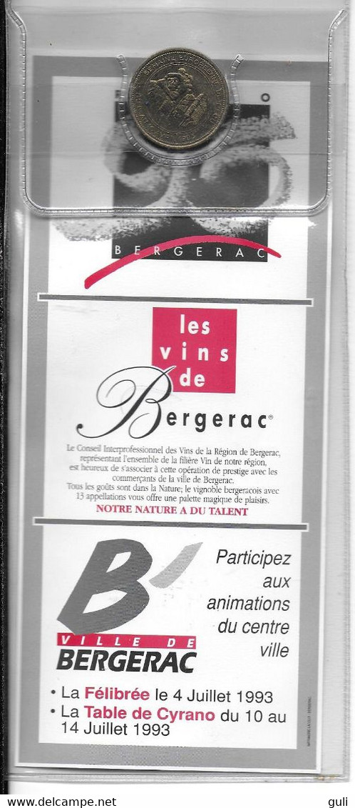 Monnaie ECU De BERGERAC (blister D' Origine)- ECU Numéroté 2154 (année 1993) -Semaine De L'Ecu De Bergerac - Euro Van De Steden