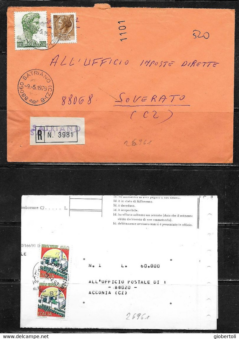 Italia/Italy/Italie: Lotto Di 6 Documenti Postali, Lot Of 6 Postal Documents. Loto Di 6 Documents Postaux - Lotti E Collezioni