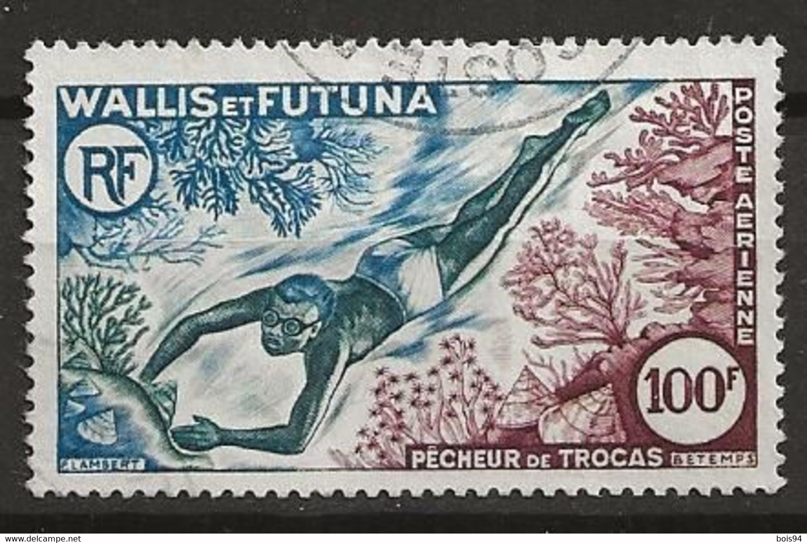 WALLIS ET FUTUNA 1962/63 .  Poste Aérienne N°  19 . Oblitéré  . - Oblitérés