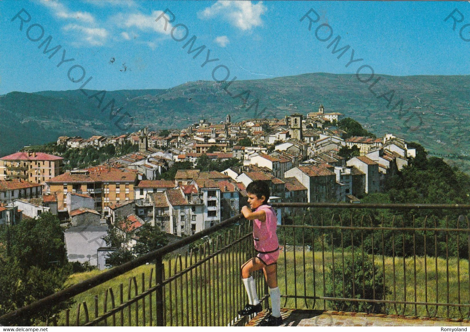 CARTOLINA  AGNONE M.800,ISERNIA,MOLISE,PANORAMA,BELLA ITALIA,STORIA,MEMORIA,CULTURA,RELIGIONE,MPERO,VIAGGIATA 1977 - Isernia