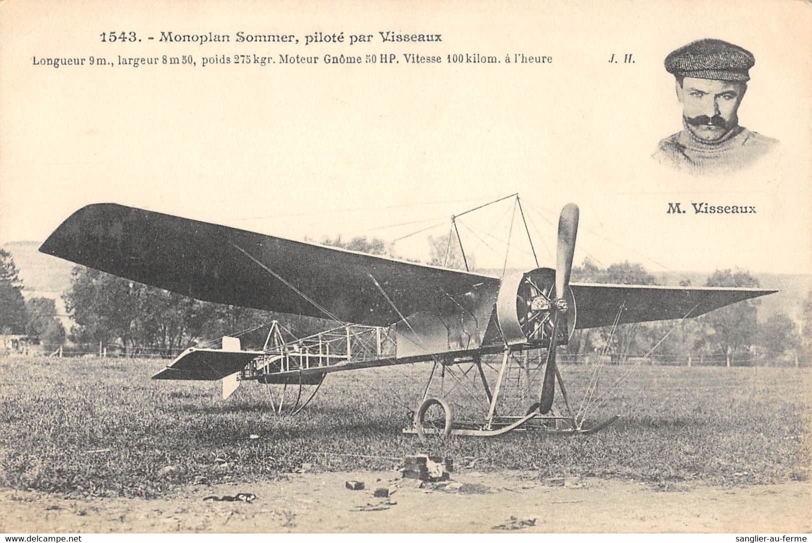 CPA AVIATION MONOPLAN SOMMER PILOTE PAR VISSEAUX - ....-1914: Vorläufer