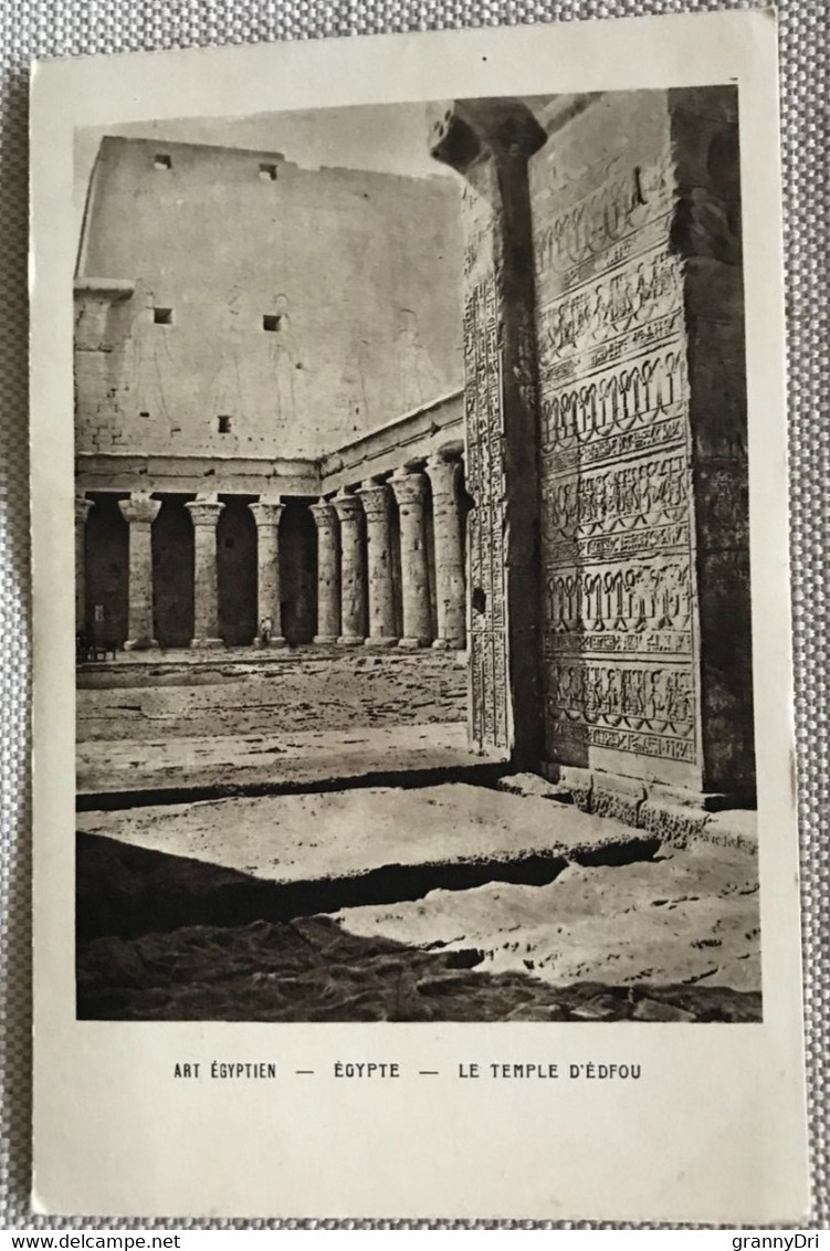 Egypte Edfou  Interieur Du  Temple Art Egyptien - Edfou