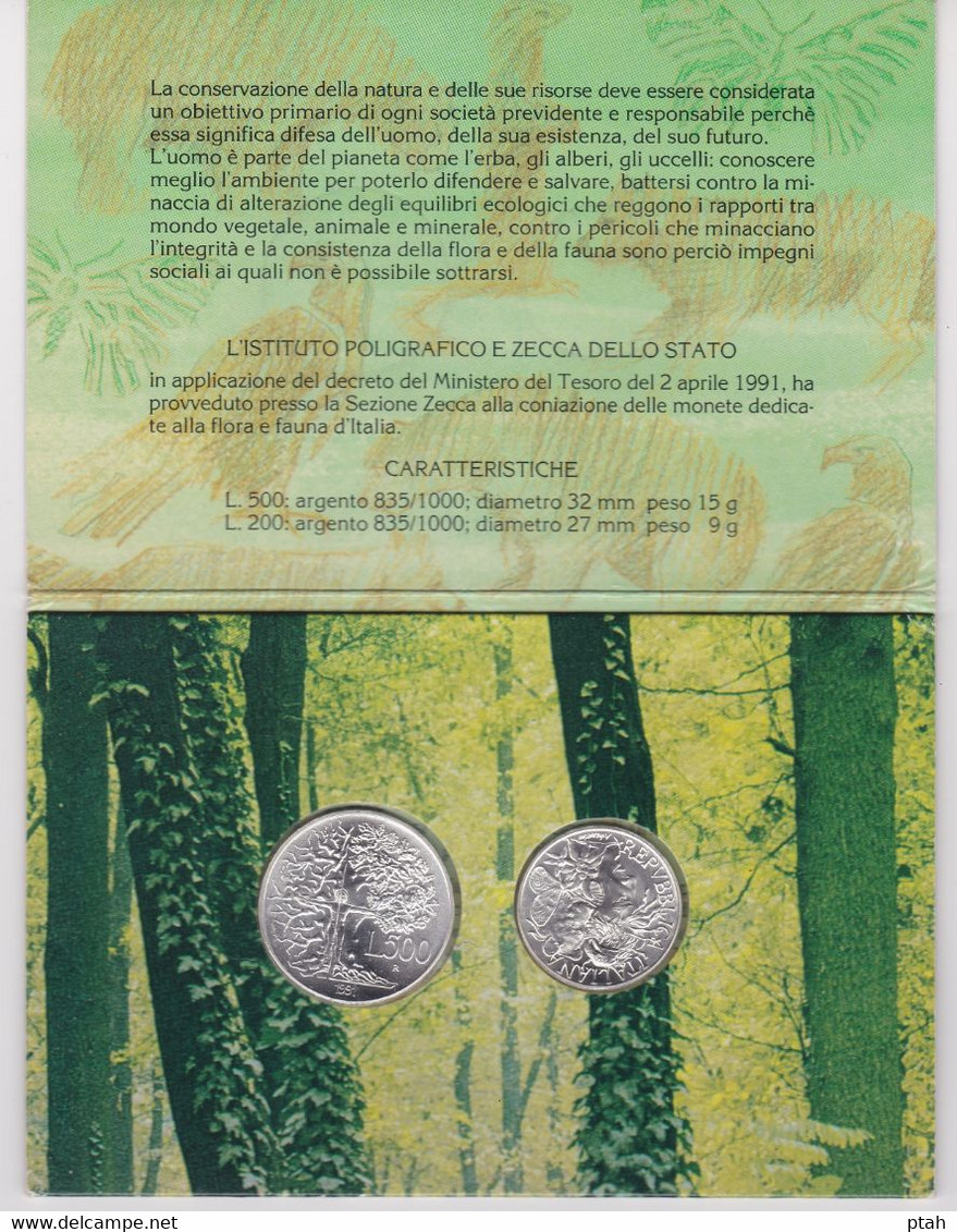 ITALIA, Mint Set 1991 - Jahressets & Polierte Platten