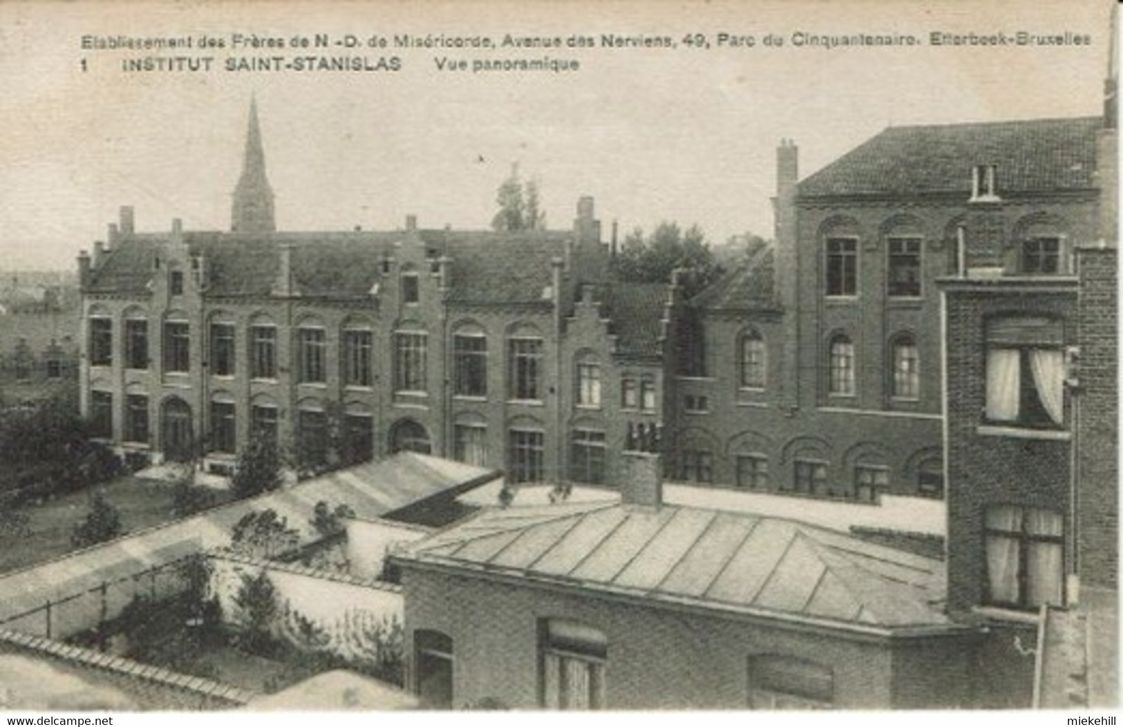 ETTERBEEK-INSTITUT SAINT STANISLAS-AVENUE DES NERVIENS-VUE PANORAMIQUE - Etterbeek