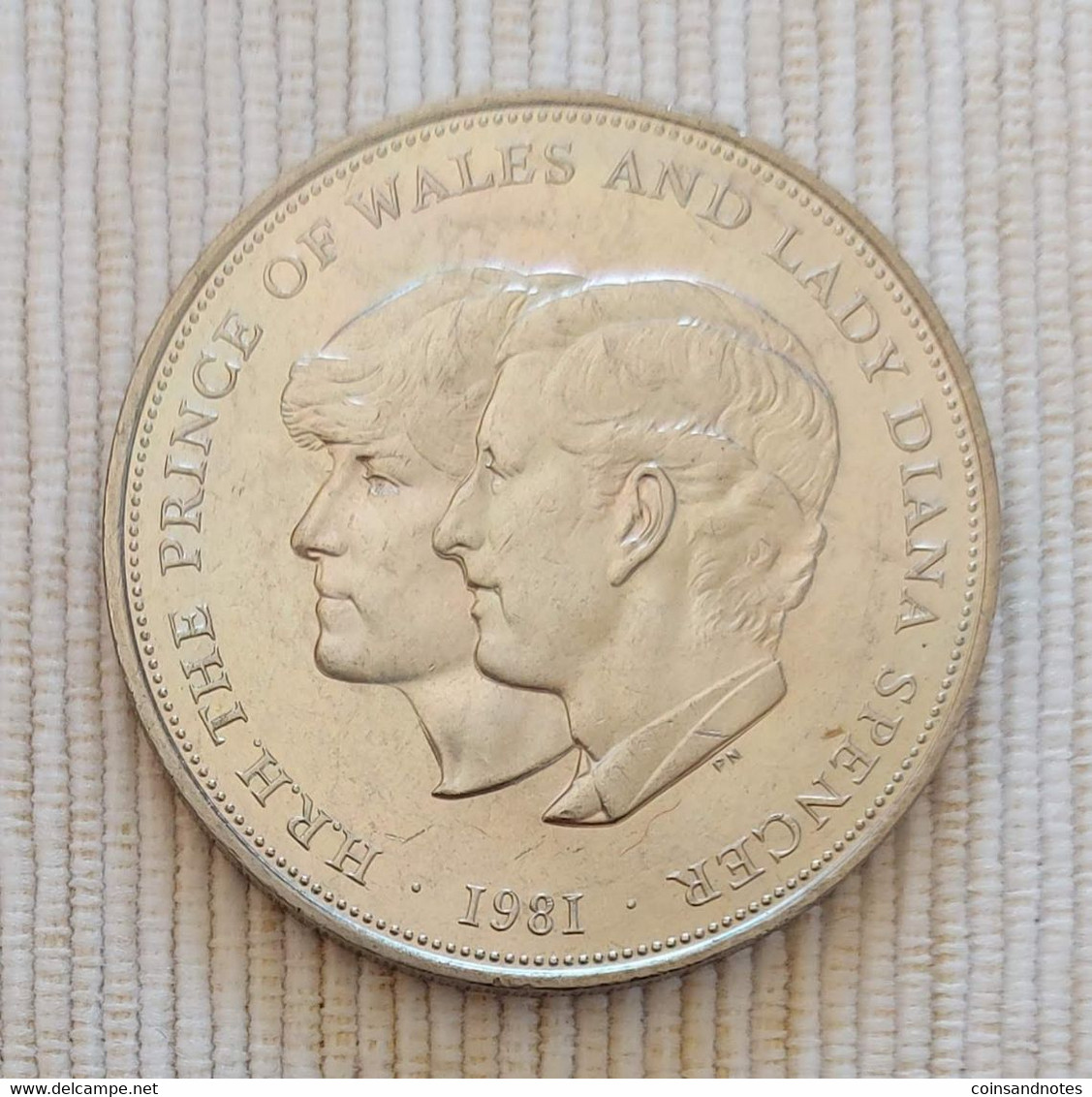 UK 1981 - Royal Wedding Charles & Diana - 25 Pence - Elizabeth II - KM# 925 - 25 New Pence