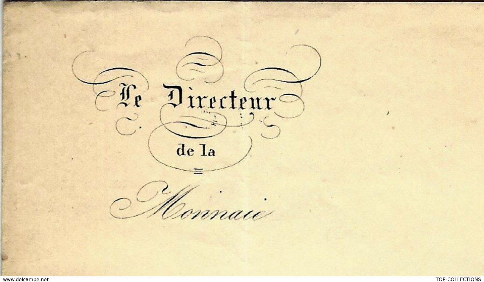 1838 MONARCHIE De Juillet FINANCE MONNAIE HOTEL DES MONNAIES STRASBOURG LETTRE SIGNEE DIRECTEUR RENOUARD DE BUSSIERE - Other & Unclassified