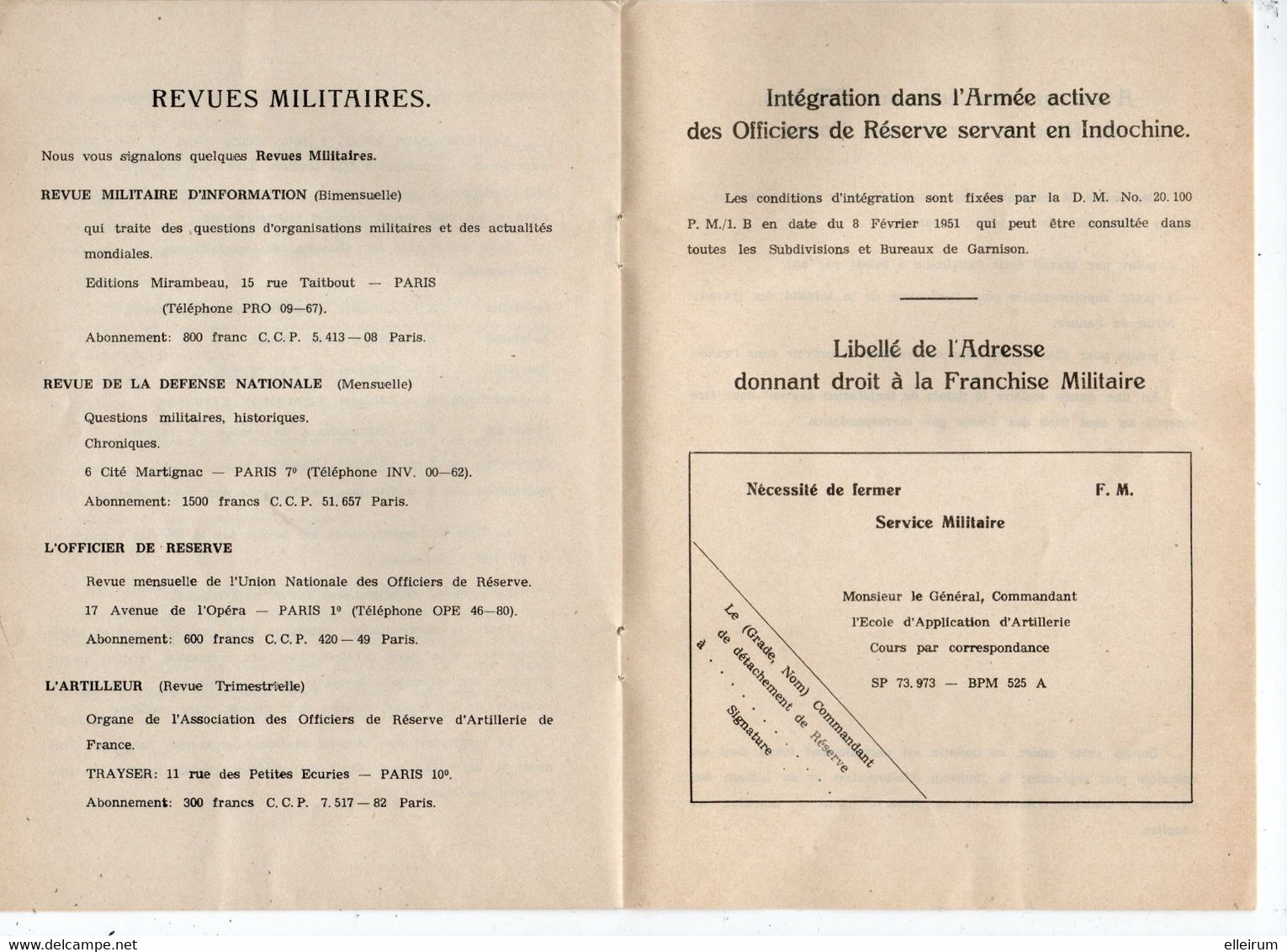 MILITARIA. BULLETIN De LIAISON Des OFFICIERS De RESERVE D'ARTILLERIE.CHALONS. DOUAI. FONTAINEBLEAU.METZ. NIMES.OBERSTEIN - Autres & Non Classés