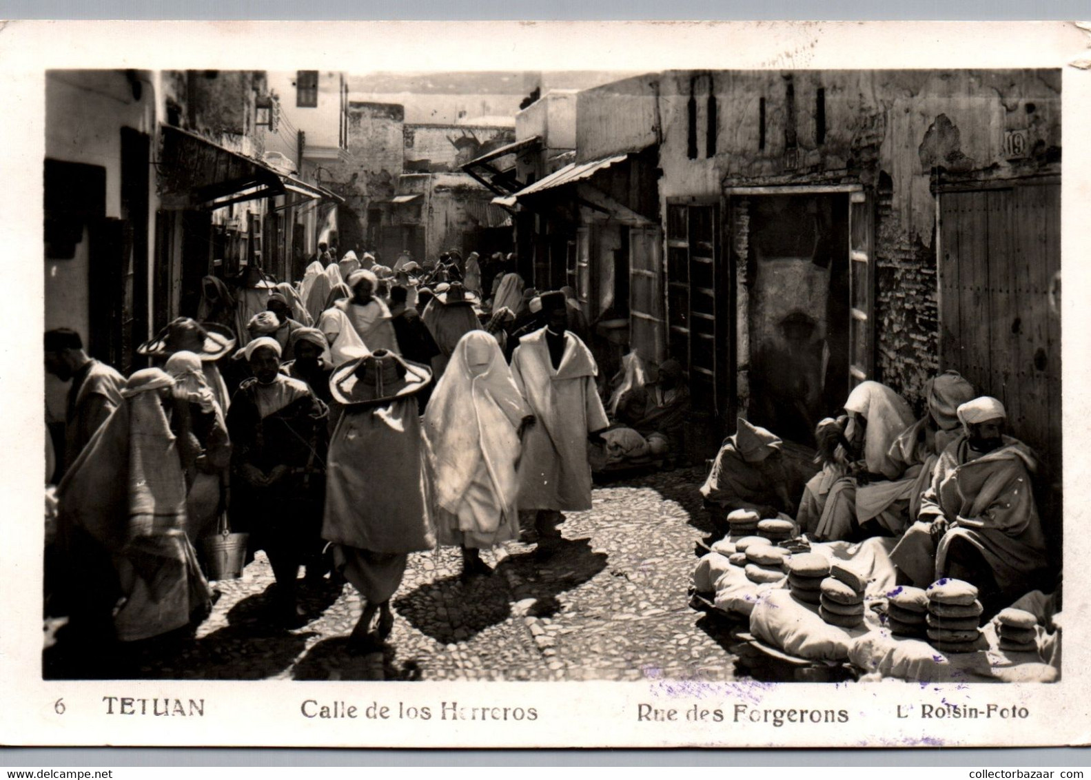 Spain Melilla Tetuan Calle De Los Herreros Market Street Woman Costume Stunning Image Morocco - Melilla