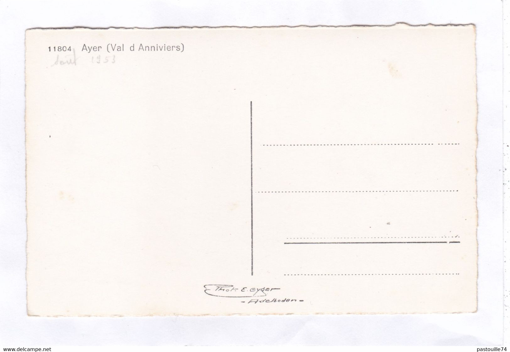 CPSM. 14 X 9 -  AYER  (Val  D'Anniviers) - Ayer