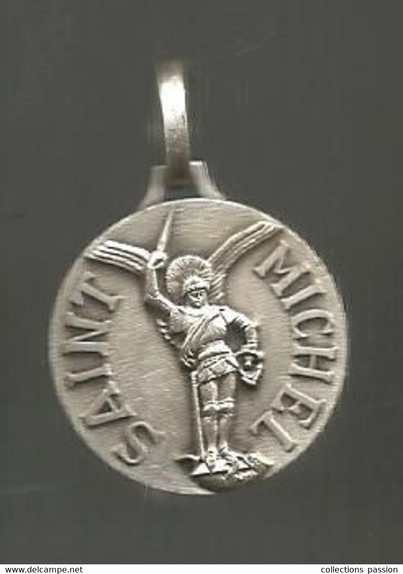 JC, Médaille , Argent , Religion, Abbaye SAINT MICHEL DE KERGONAN , 56 ,PLOUHARNEL  , 2 Scans - Religion & Esotericism