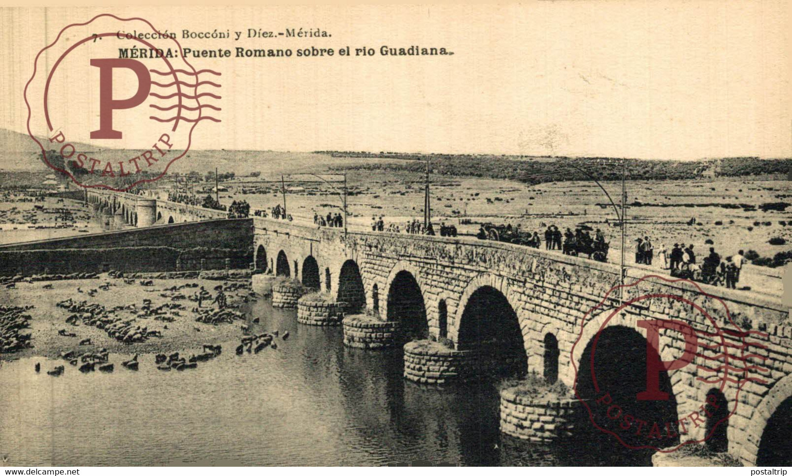 BADAJOZ. MERIDA. PUENTE ROMANO SOBRE EL RIO GUADIANA. - Mérida