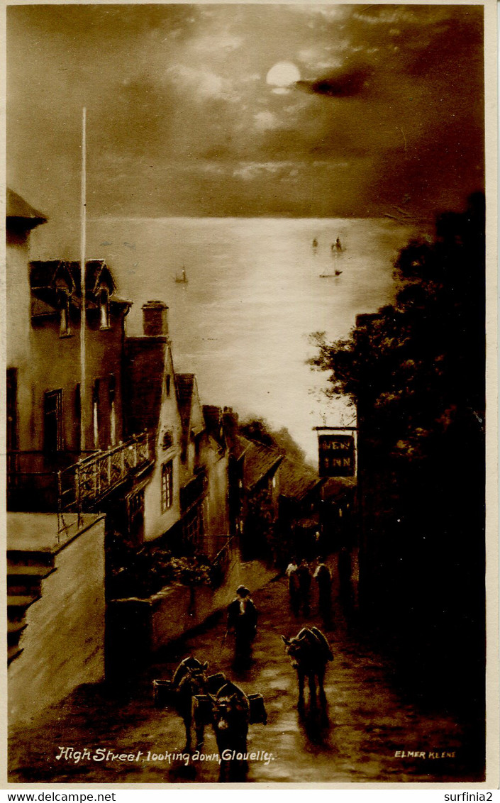 DEVON - A-C - CLOVELLY - HIGH STREET LOOKING DOWN - ELMER KEENE RP Dv1313 - Clovelly