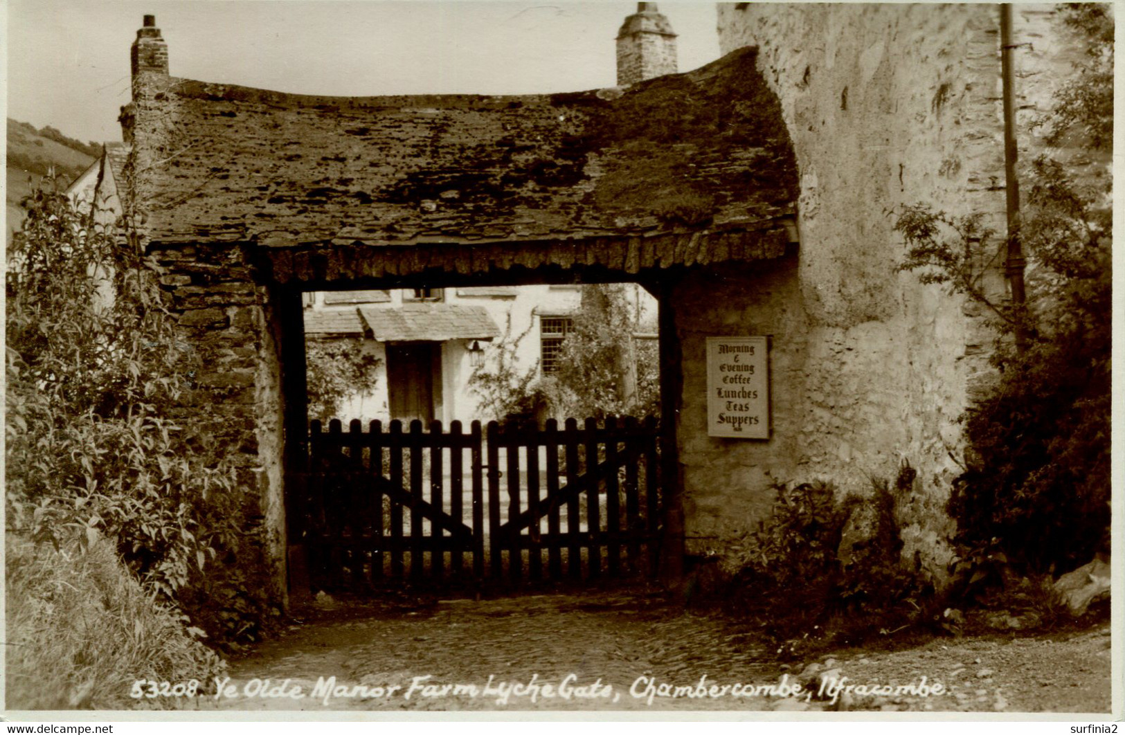 DEVON - A-C OLD MANOR FARM LYCH GATE, CHAMBERCOMBE RP Dv1167 - Ilfracombe