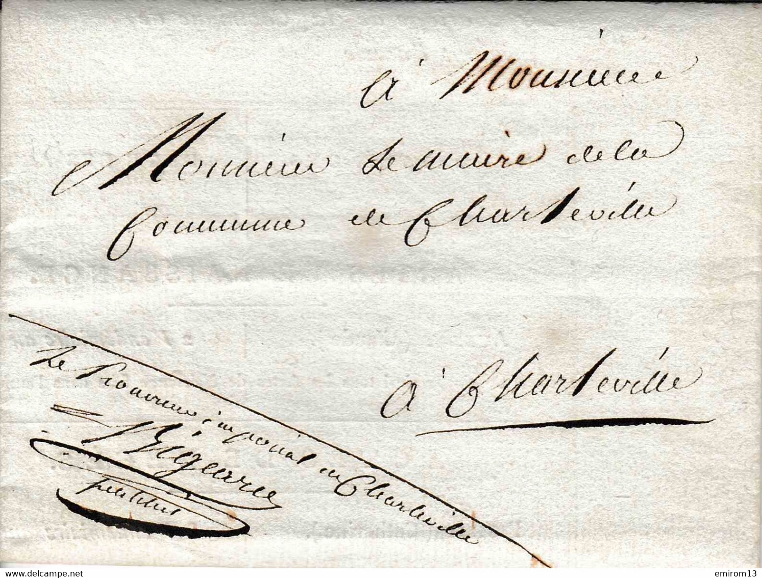 LAC Imprimé De Charleville D7 à Charleville En 1813 Procureur Impérial Bigeard Cachet Aigle - Historical Documents