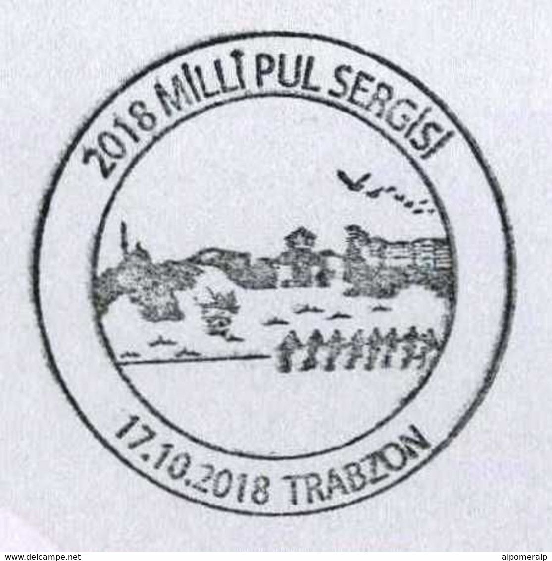 Türkiye 2018 National Stamp Exhibition, Trabzon, Special Cover - Cartas & Documentos