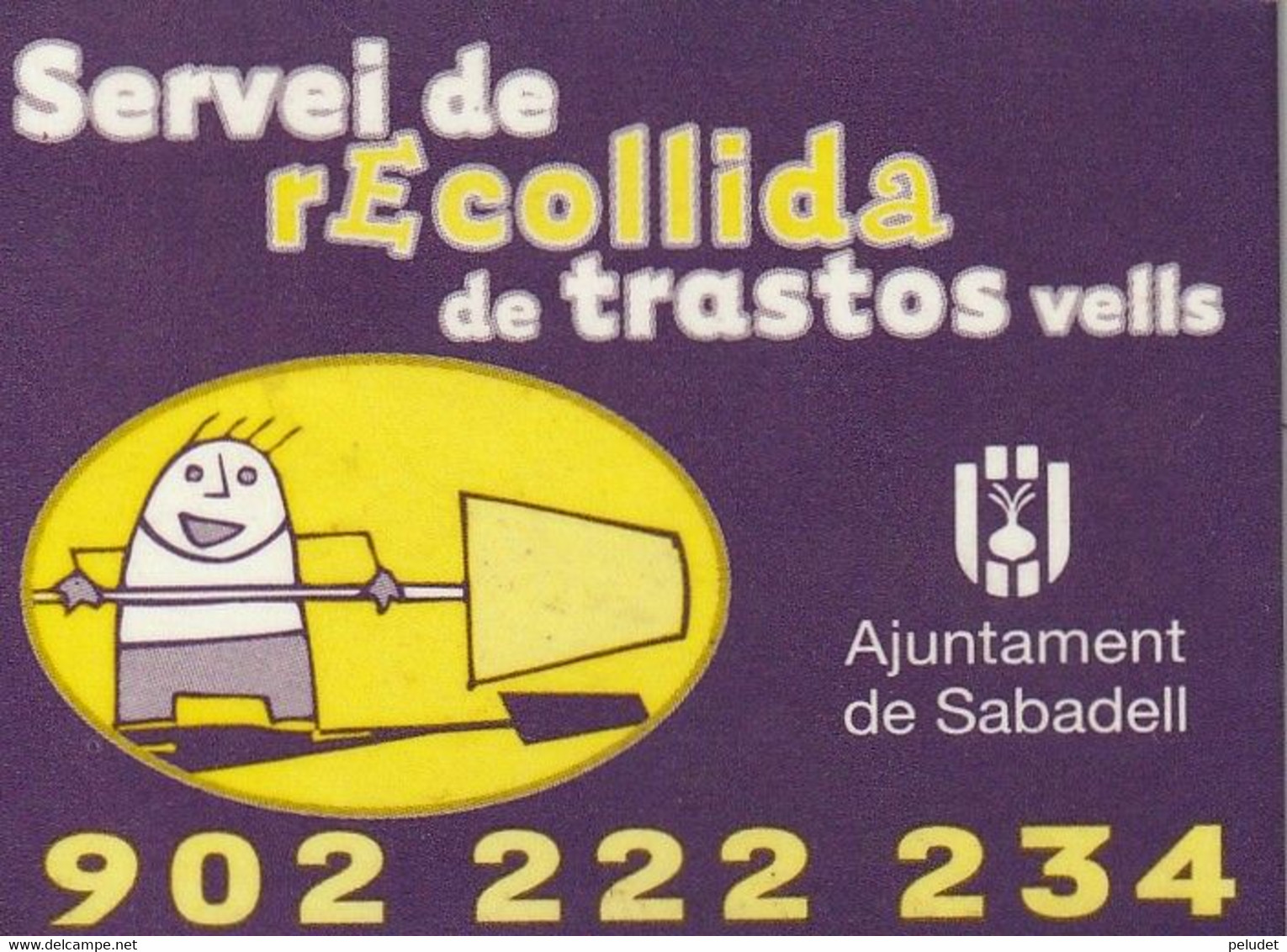 Magnet Imán, Servei De Recollida De Trastos Vells, Ajuntament De Sabadell - Publicitaires