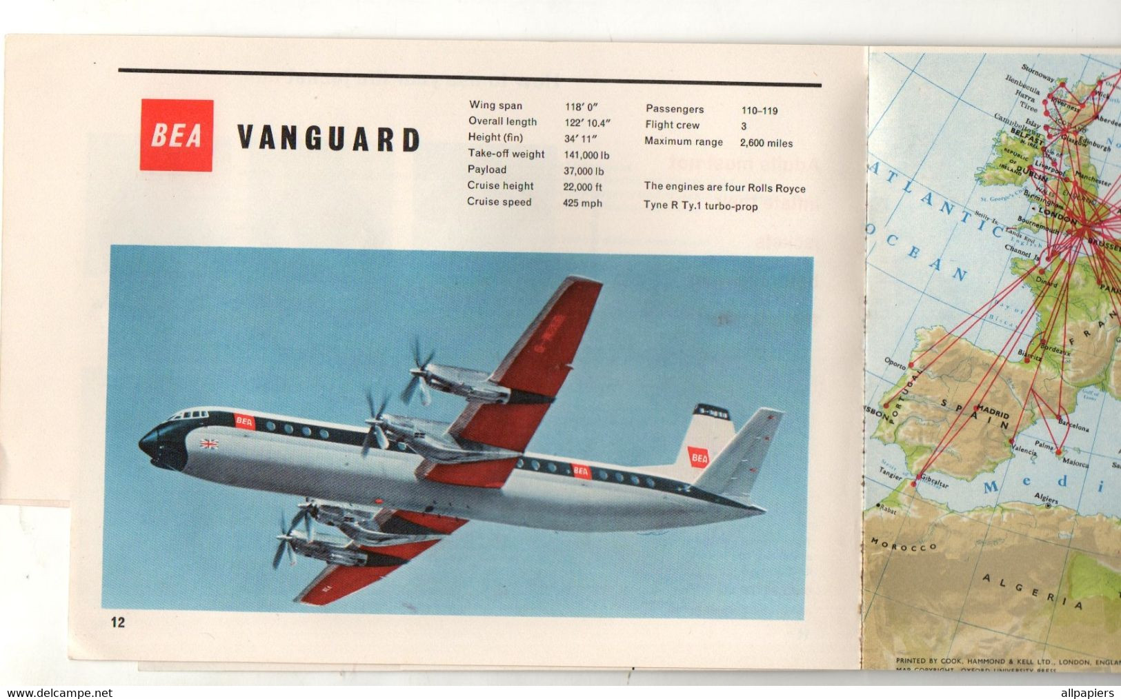 Safety On Board - Maps - Reservation Offices - About Your Flight For You To keep BEA - Format : 23x16.5 Cm - Manuales