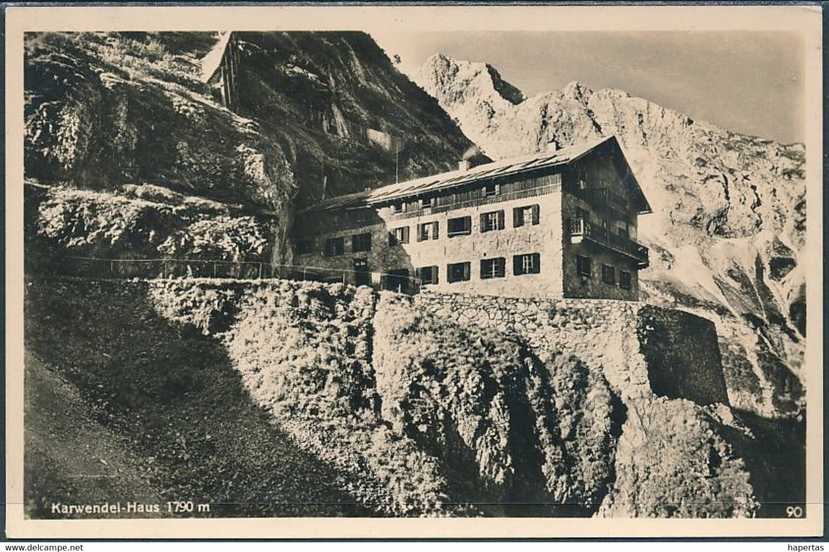 Karwendel Haus, Scharnitz - Posted 1955, Real Photo Postcard - Scharnitz